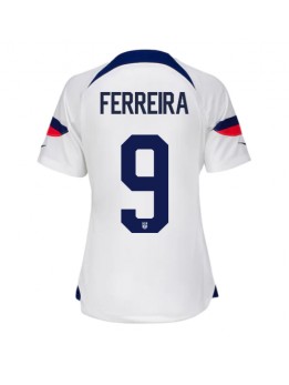 Förenta staterna Jesus Ferreira #9 Replika Hemmakläder Dam VM 2022 Kortärmad